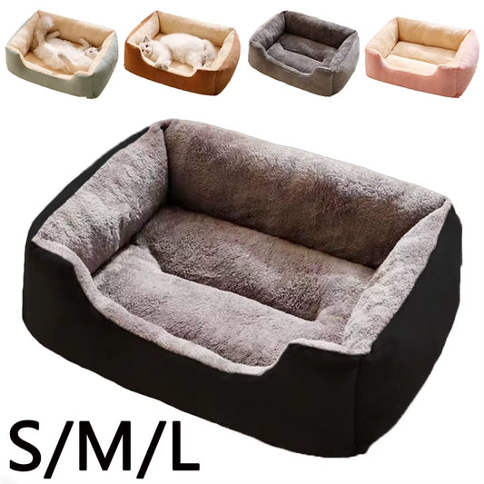 Winter Bed for Cats Pet Products Cushions Kitten Accessories Dog All Houses Supplies Things Accessory Habitats Basket House Bed