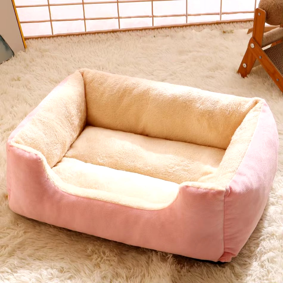 Winter Bed for Cats Pet Products Cushions Kitten Accessories Dog All Houses Supplies Things Accessory Habitats Basket House Bed