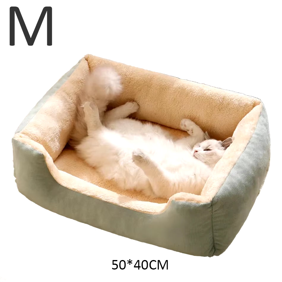 Winter Bed for Cats Pet Products Cushions Kitten Accessories Dog All Houses Supplies Things Accessory Habitats Basket House Bed
