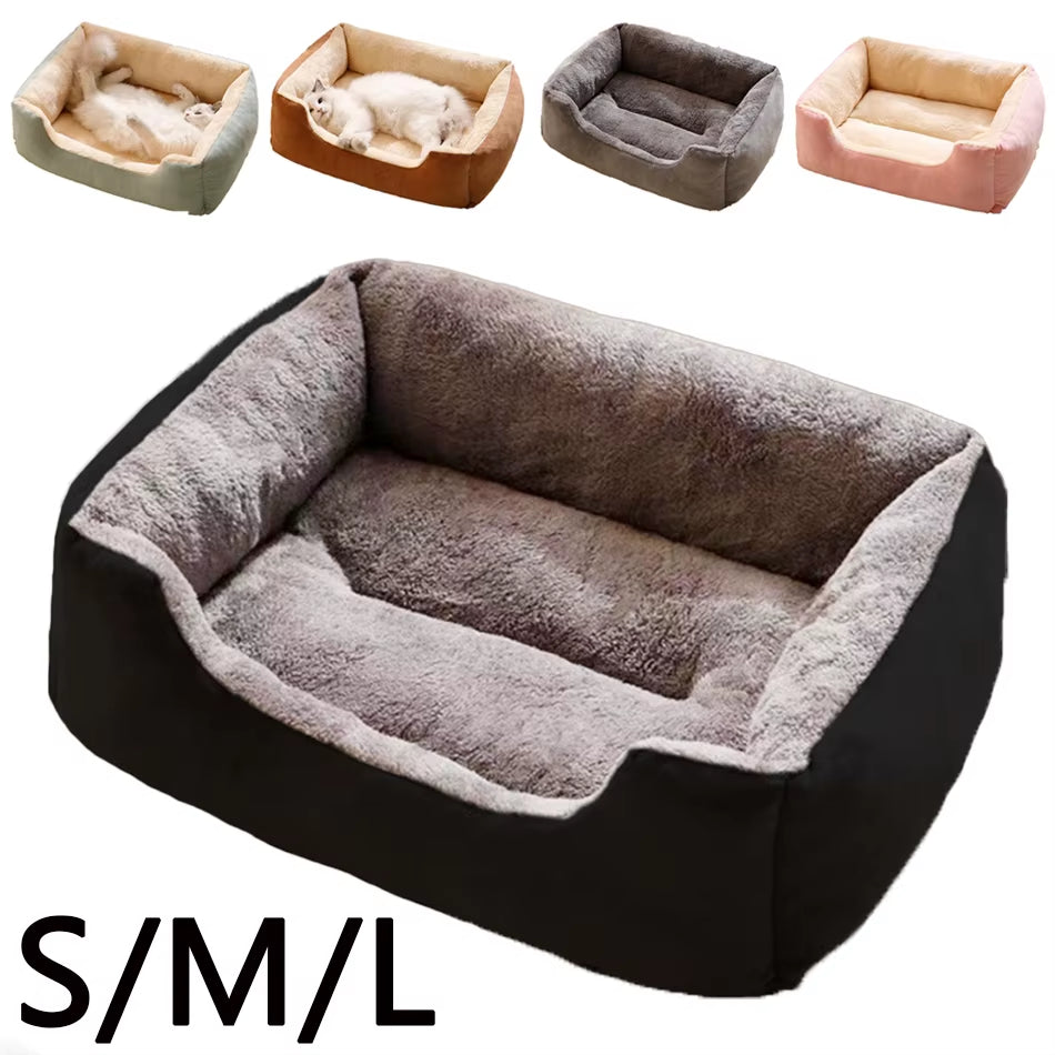 Winter Bed for Cats Pet Products Cushions Kitten Accessories Dog All Houses Supplies Things Accessory Habitats Basket House Bed